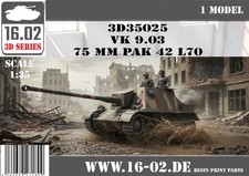 3D35025 VK 9.03 75 mm PaK 42 L/70 3D gedruckt...