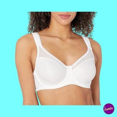 BERLEI Damen Everyday Minimiser BH, glatte Cups mit Bügel, weiß, UK 38F | EU 85G