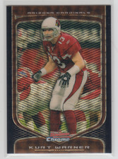 Marketplace image: 2009 Bowman Chrome Superfractor Kurt Warner 1/1 Arizona Cardinals STL Rams HOF