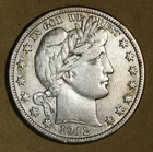 1912-S Barber Half Choice VF Details Old Cleaning w/ No Reserve