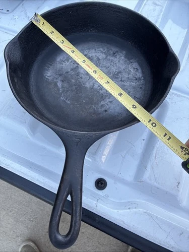 Vintage Wagner Ware Sidney O 105c #7 Cast Iron Skillet