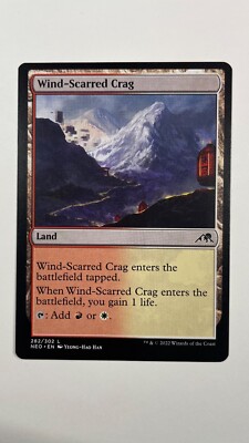 MTG Kamigawa Neon Dynasty Wind-Scarred Crag 282/302 Magic the Gathering