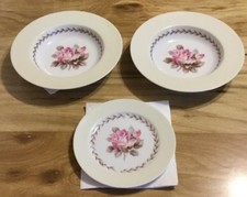 3 Pieces Noritake Tokl Kaisha Rimmed Soup Bowls Bread Plate Yellow Border
