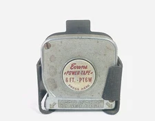 Vintage Evans 6 Foot PT6W Power Tape Measure Press Button USA