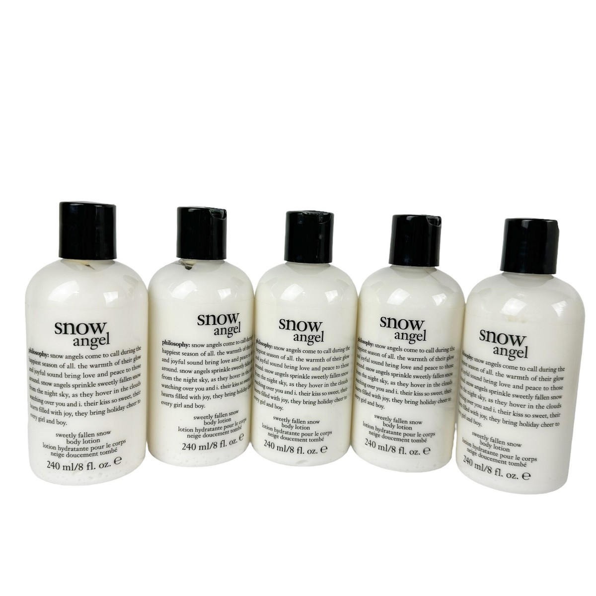 Set [4] NEW Philosophy Snow Angel Body Lotion 32oz Total