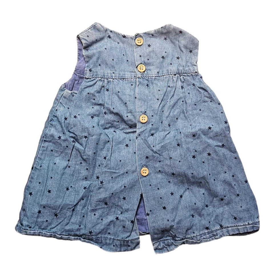 Süßes Sternen Zara Baby Kleid Größe 3-6M 62 68 Frühling Sommer - Bild 2 von 2