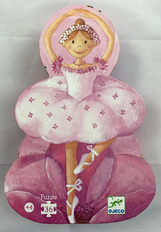 Djeco Puzzle Die Ballerina und die Blume 36 Teile Kinderpuzzle Vollständig 4+ - Bild 1 von 4