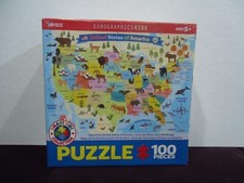 Eurographics Map of The United States of America 100 pcs puzzle. NEW  SEALED 