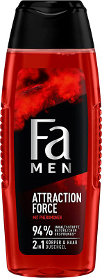 Fa Men 2 In 1 Body & Hair Shower Gel Attraction Force 250ml New from Germany