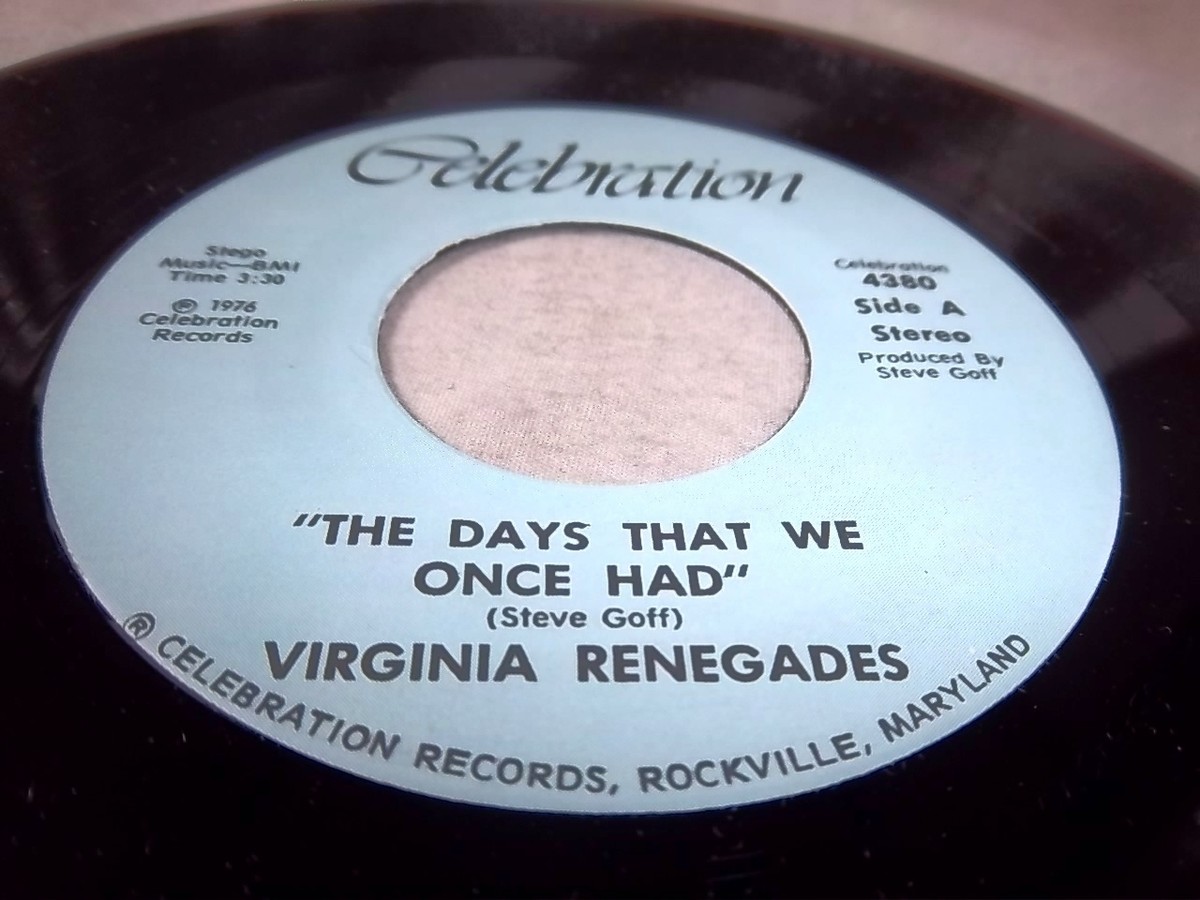 VIRGINIA RENEGADES(DANNY GATTON/BUDDY CHARLETON)-DAYS THAT WE ONCE