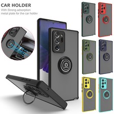 Phone Case For Samsung Galaxy Note 10 Plus 20 Ultra Magnetic Ring Holder Cover
