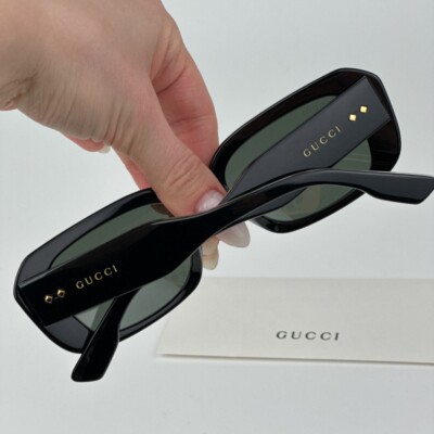 Gucci Men AUTHENTIC Sunglasses Black Grey Rectangle GG1531SK  display picture 2