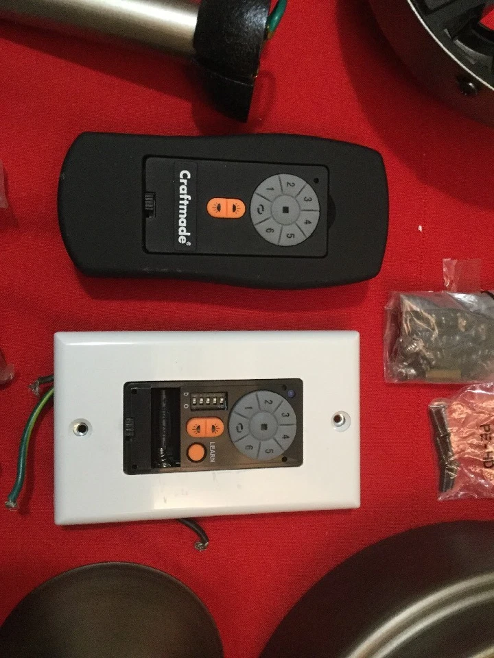 Craftmade KAT72PT9 72" 9 Blade Ceiling Fan w/ Blades, Remote, & LED Light - Image 4 of 4