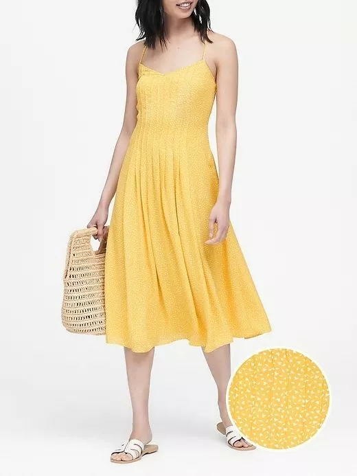 Banana republic yellow dress cheap