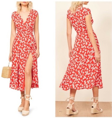 carina midi wrap dress