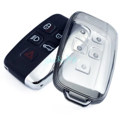 Black Transparent Key Fob Case Cover For Range Rover Sport Evoque Discovery 4 - Image 1 of 4
