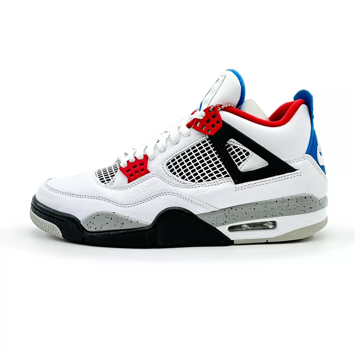 CI1184-146 Nike Air Jordan 4 Retro What The 4 Fire Red Military Blue Tech  Grey