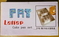Letter Cake Pan Set, Any Letter Or Number Can Be Made