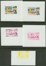 Mauritius 1971 Tourism 60c Beach MASTER PROOFS (x5)