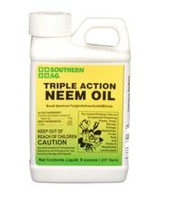 Southern Ag Triple Action Neem Oil 8oz  Insecticide Fungicide Miticide