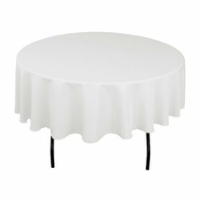 90" Round Seamless Tablecloth For Wedding Restaurant Banquet Party Decorations