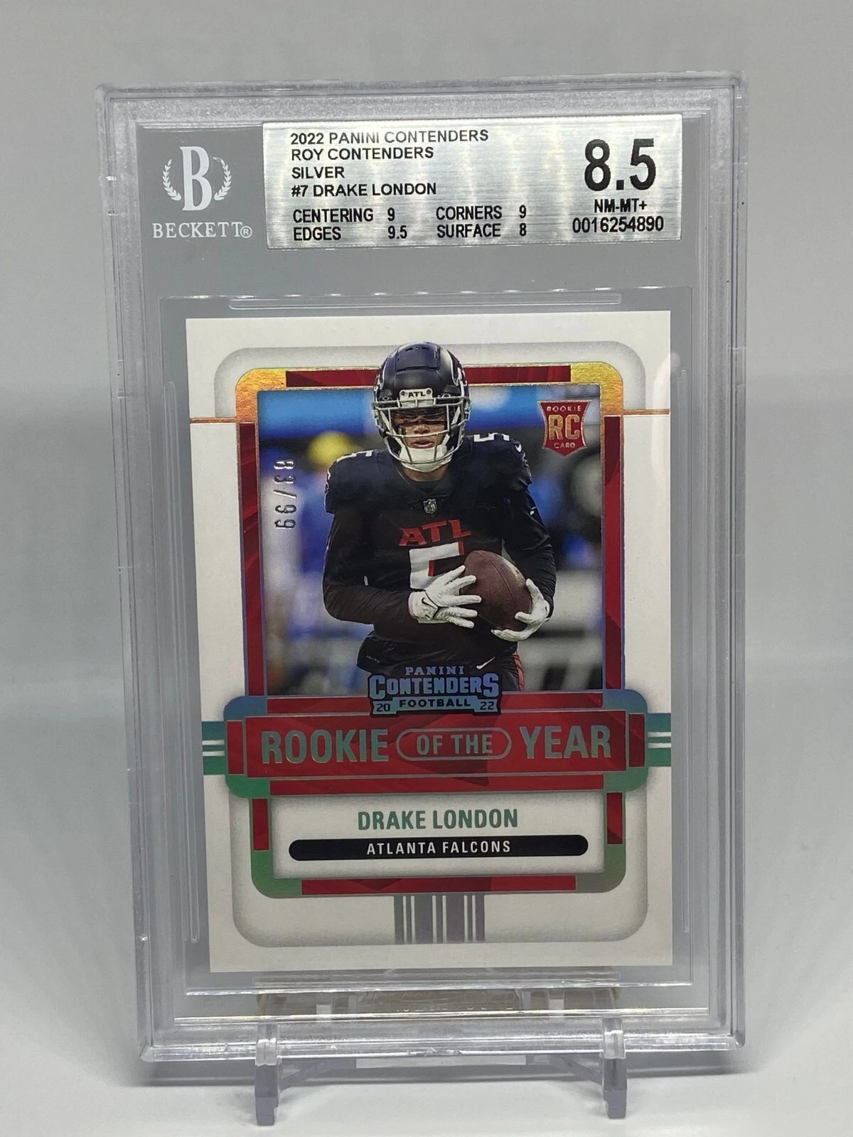 Drake London Panini Contenders Rookie of the Year Contenders #ROYDLO Silver