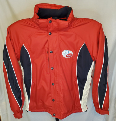ASICS COCA COLA 2006 Torino Olympics Mens LG Red/Black Fleece Lined Jacket VGC