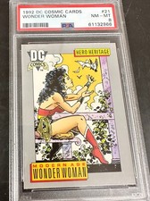 1992 DC Cosmic Cards - Wonder Woman 21 PSA 8 NM-MT