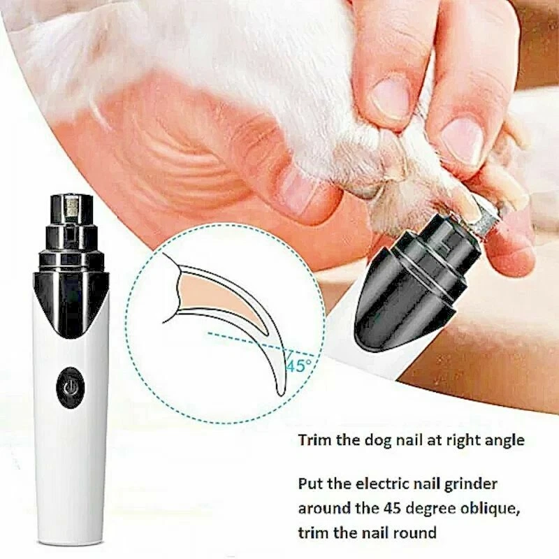 Toozey Dog Nail Grinder with 4 LED Lights, Professional 3-Speed Powerful Electric  Dog Nail Trimmer