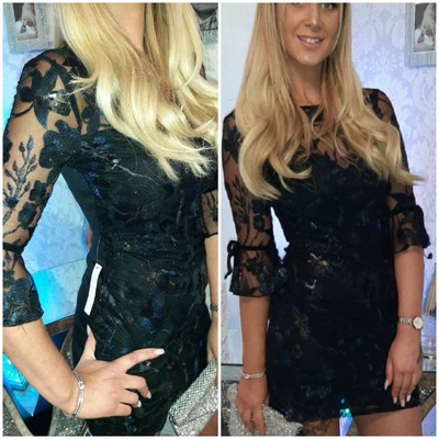 lipsy embroidered shift dress