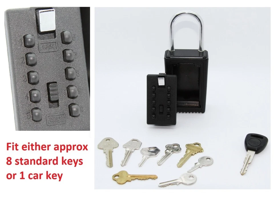 SURF LOCK BUTTON KEY SAFE BOX STORAGE PADLOCK COMBINATION MTB CYCLING RUNNING CY - image 3 of 4