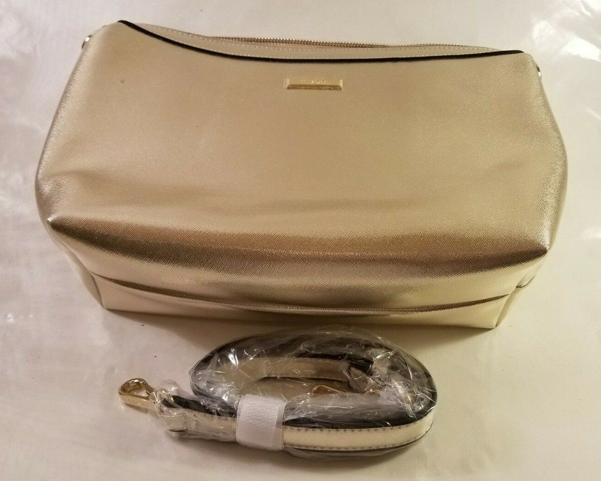 Vincci Golden Faux Leather Shoulder Bag New Without Tag