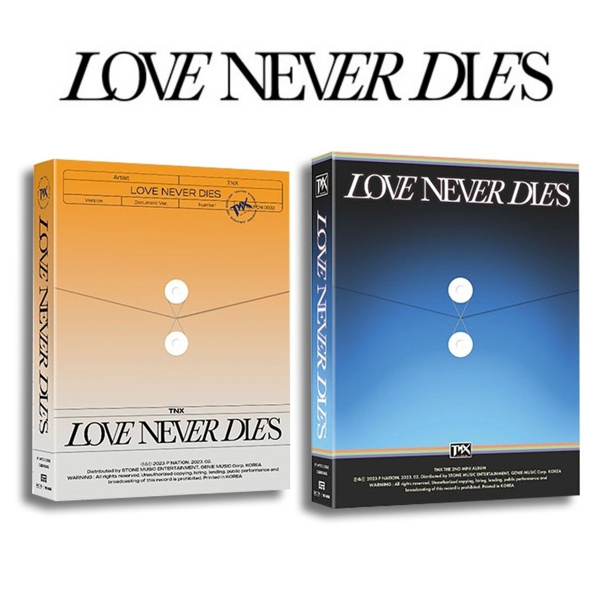 TNX 2nd Mini Album [Love Never Dies] CD+P.Book+P.Card+F.Poster+