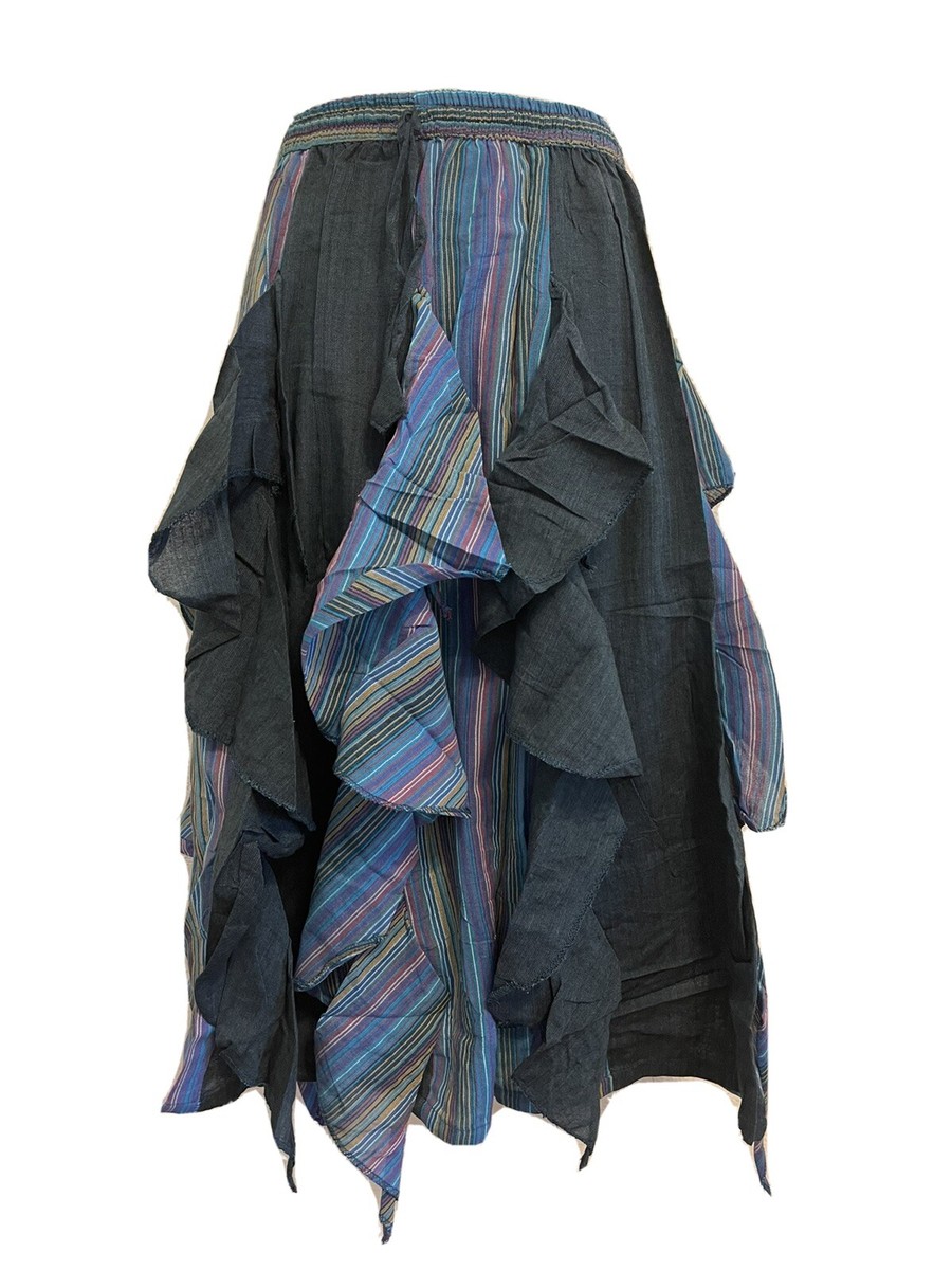 Gypsy Patchwork Hippie Bohemian Festival Cotton Skirt Dress