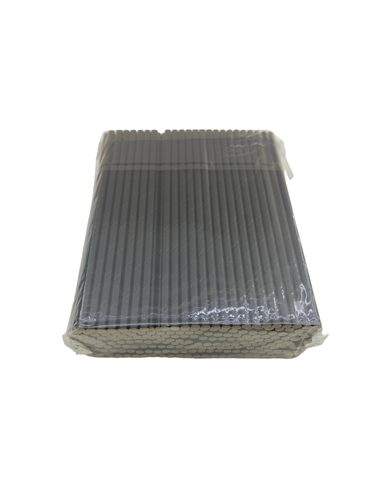 Trinkpapier Strohhalme Großhandel Etui biologisch abbaubar - 1000/Ct schwarz 7,75" - Bild 2 von 2