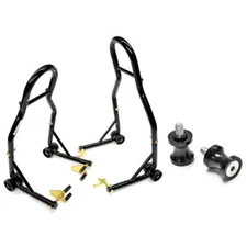 Motorcycle Front+Rear Dual Lift Stand - w/ Spools For Yamaha R6 YZF-R6 2006-2011