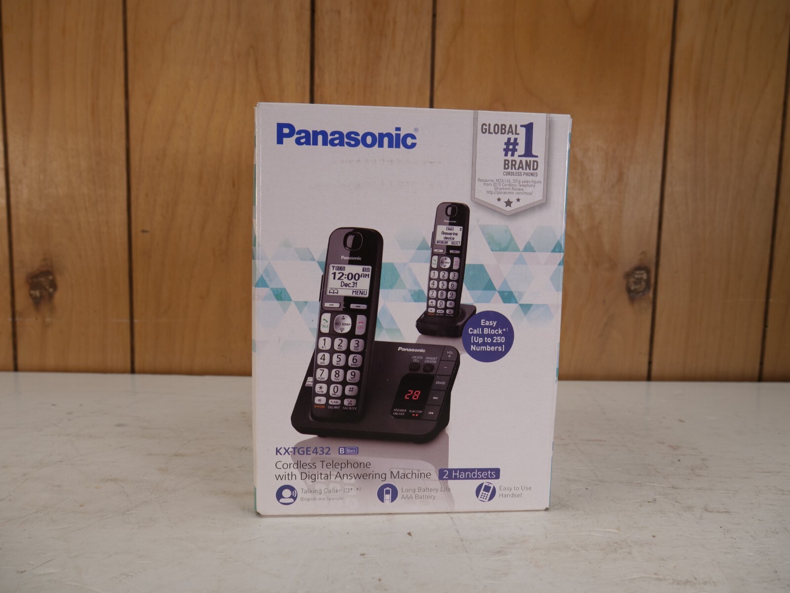 Panasonic DECT 6.0 Expandable Cordless Phone System with Answering Machine