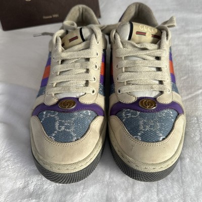 Gucci Screener GG Enamel Aged Casual Sneaker Women's 577684 2C830 4690