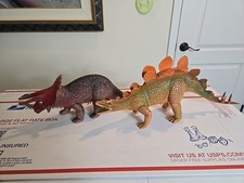 Stegosaurus 15-Inch Dinosaur Figure  Triceratops Vintage 1986 UKRD