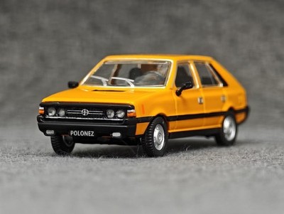 Perka 1:64 Yellow 1987 FSO POLONEZ MR'87 Classic Model Diecast Collect Car