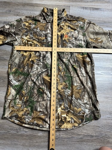 Game Winner Camo Shirt L Button Up Real Tree Break Up Infinity Long Sleeve - Picture 4 of 8