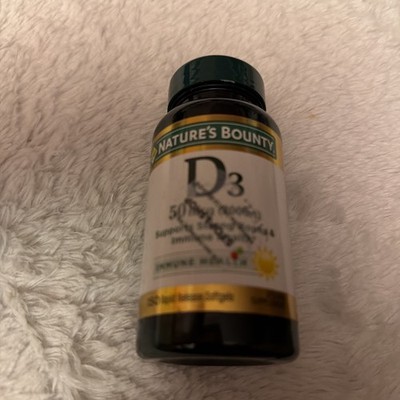 Vitamin D3 50mcg (2000IU) 150 Rapid Release Nature's Bounty Exp 09/2028