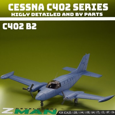 3d printed Cessna 402B1 V3 (2 IN 1) plane aircraft fighter
