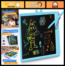 10" LCD Writing Tablet - Colorful Doodle Board for Kids, Erasable Drawing Pad, E