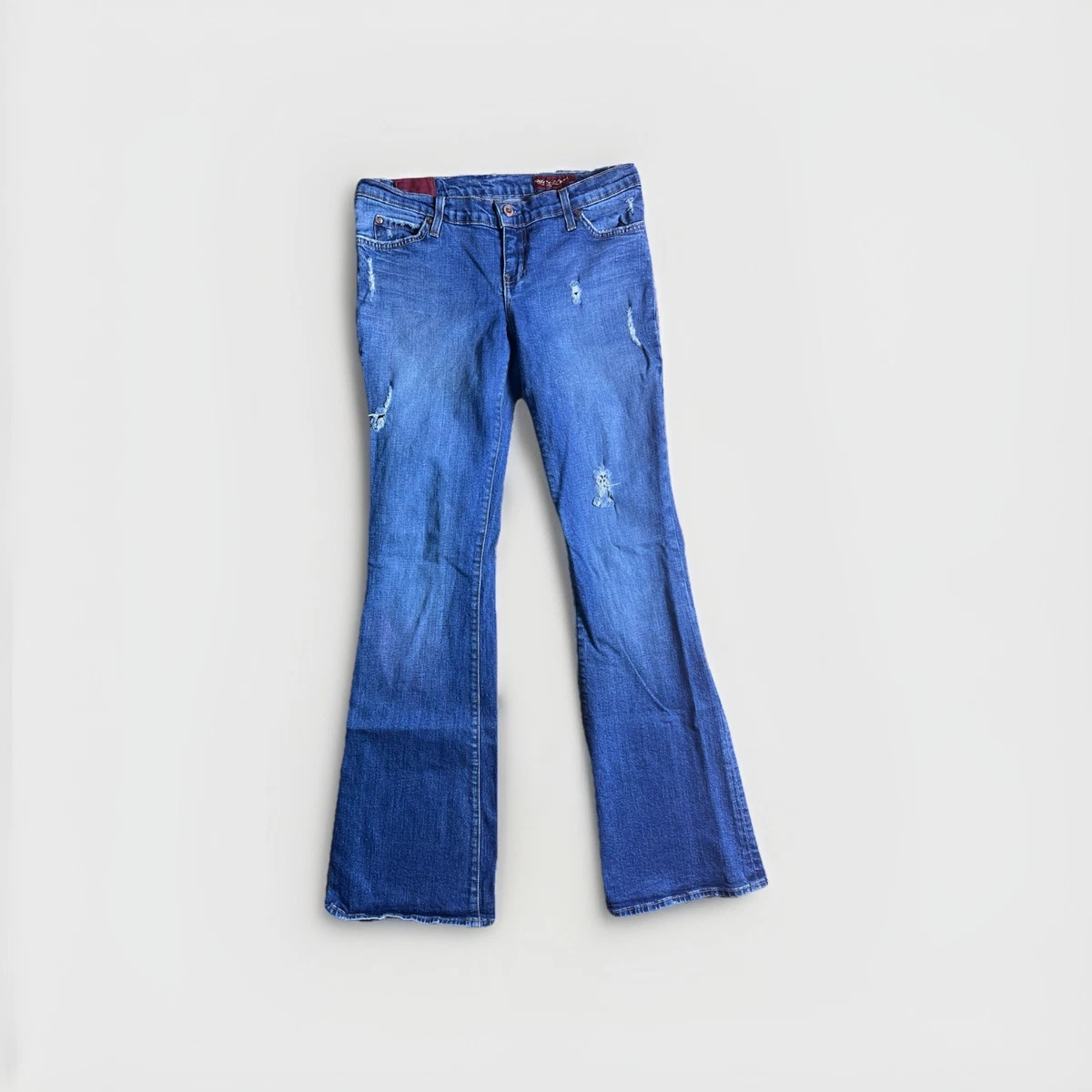 Light Blue Distressed Bootcut Jeans for Men – Mode De Base Italie