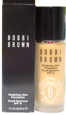 Bobbi Brown Weightless Skin Foundation SPF 15 (Select Color) 1 oz New in Box