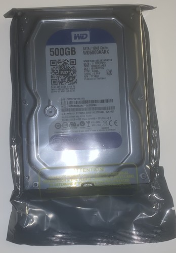 500go Disque Dur Interne 500 Go SATA 6 Gb/s - 7200 Tr/min, 32 Mo De Mémoire Cache Western Digital