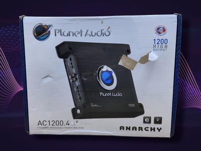 Planet Audio AC1200.4 Anarchy 4-Channel Car Amplifier 1200W Factory New Open Box
