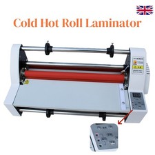 13"V350 Cold Hot Roll Laminator Four Rollers Laminating Machine Multi-functional