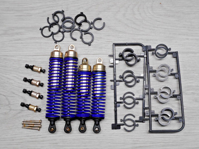 Thunder Tiger Eb4 S2 Pro S2.5 Stoßdämpfer Set vorne & hinten inkl. Abstandshalter & Vorlasten